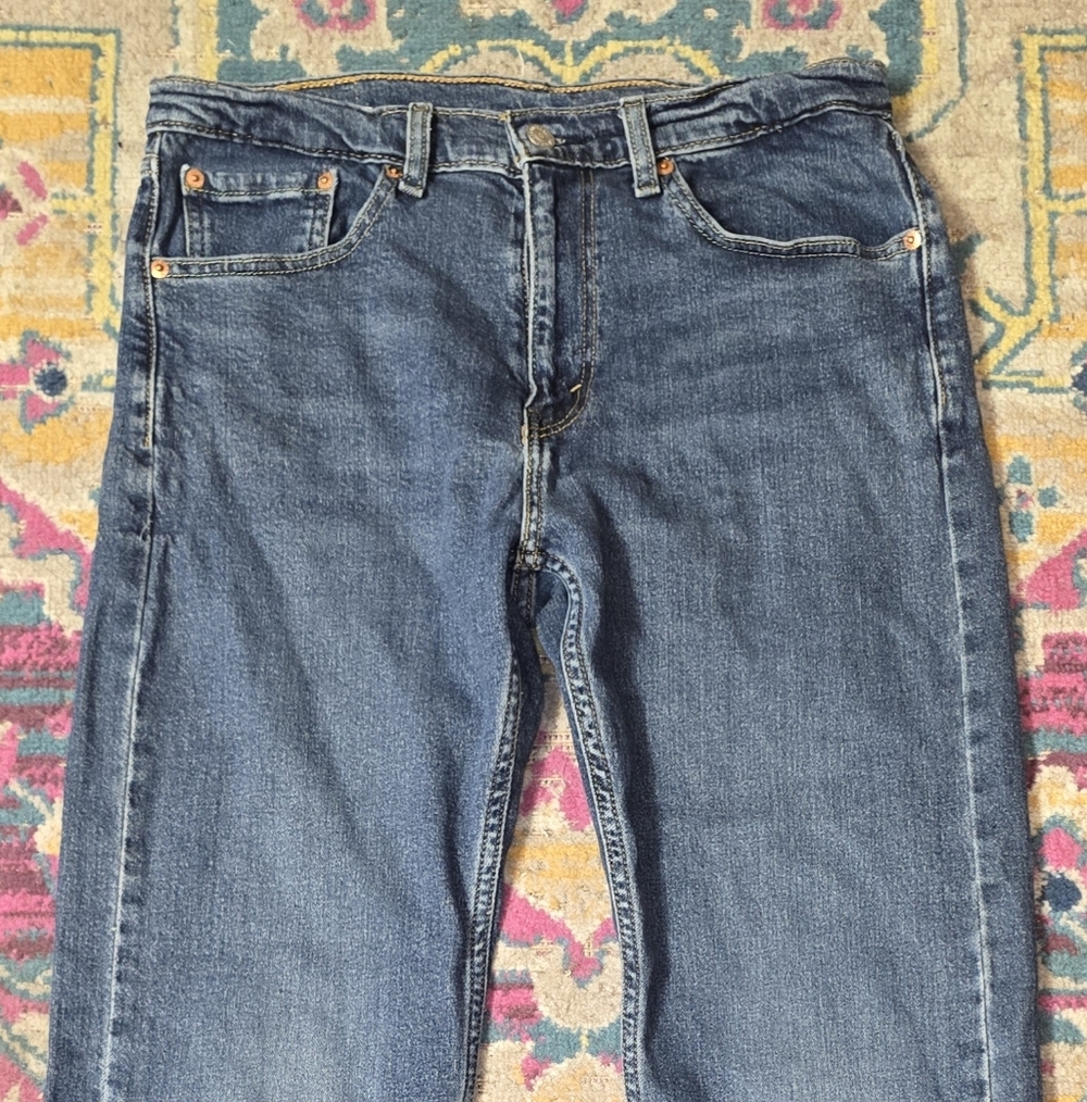 Levi's Red and Levi's 505  Regular Straight Leg  Jeans, Size 32x30,